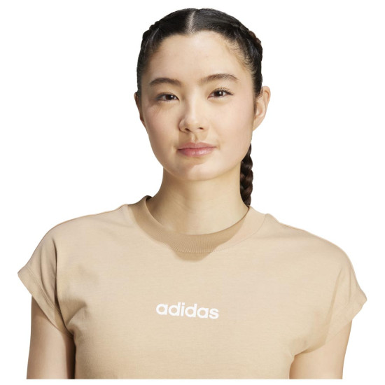Adidas Γυναικεία κοντομάνικη μπλουζα Linear Single Jersey Tee
